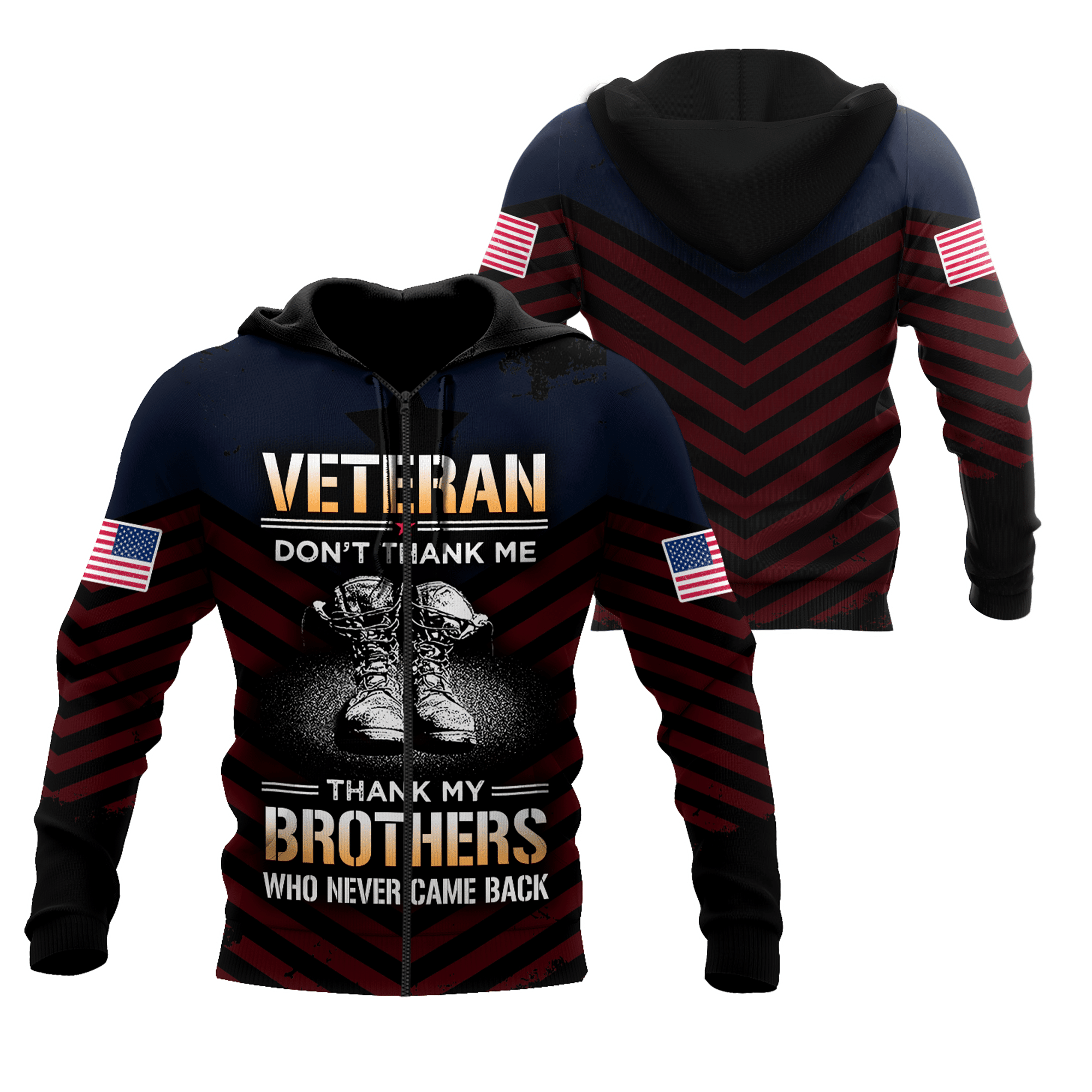 Us Veteran Don’T Thank Me Thank My Brothers Who Never Came Back 3D All Over Printed Shirts For Men And Women Mh2005201