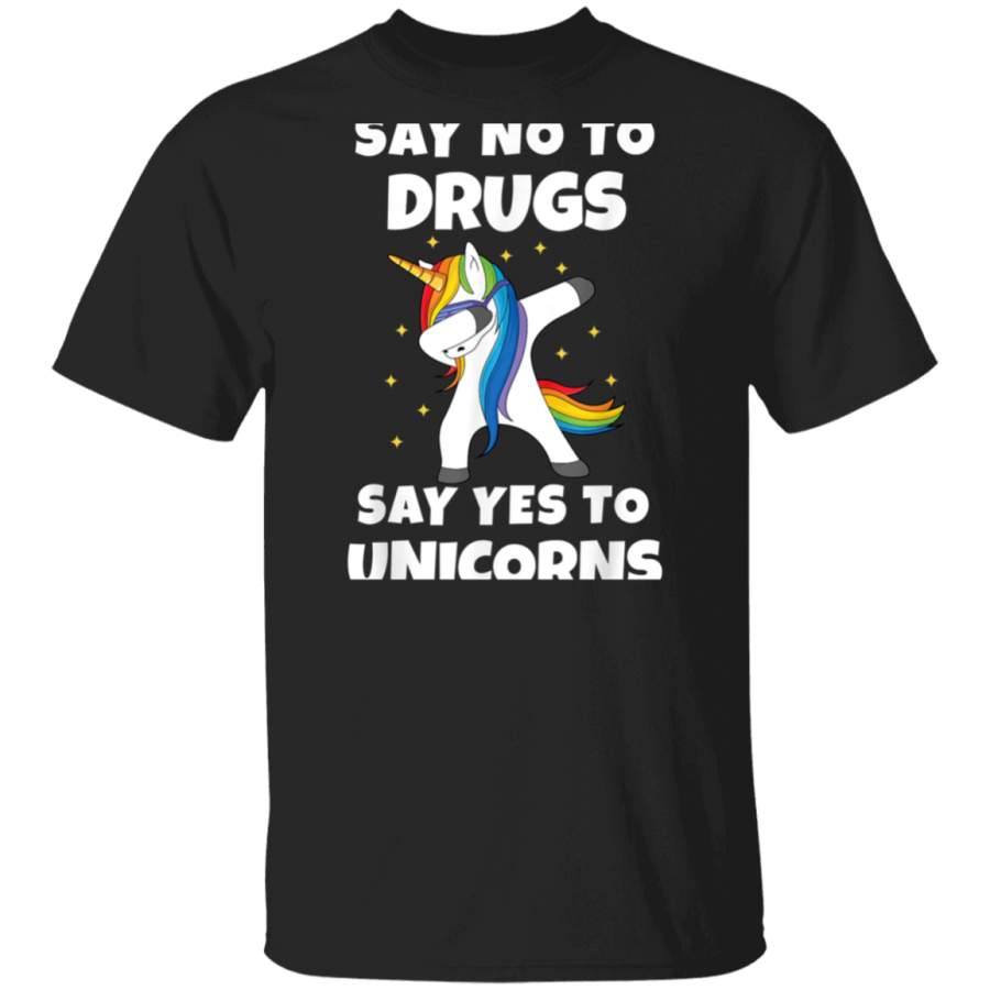 Say No To Drugs Say Yes To Unicorns Red Ribbon Week T-Shirt