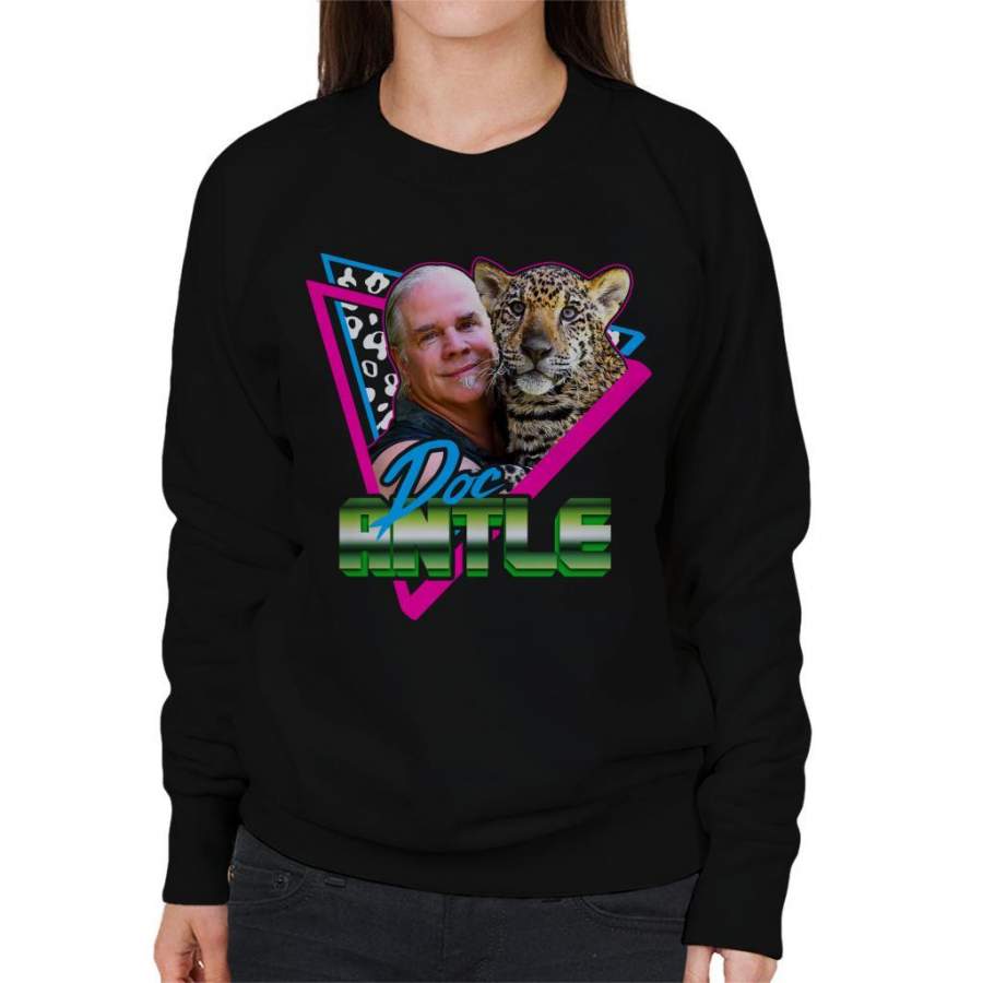 Doc Antle 80s Retro Tiger King Women’s Sweatshirt