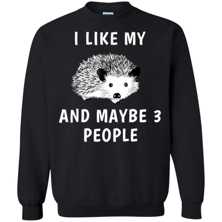 AGR Funny Hedgehog Tshirt Hedgehogs Lovers Gift Tee Shirt G180 Gildan Crewneck Pullover Sweatshirt  8 oz.