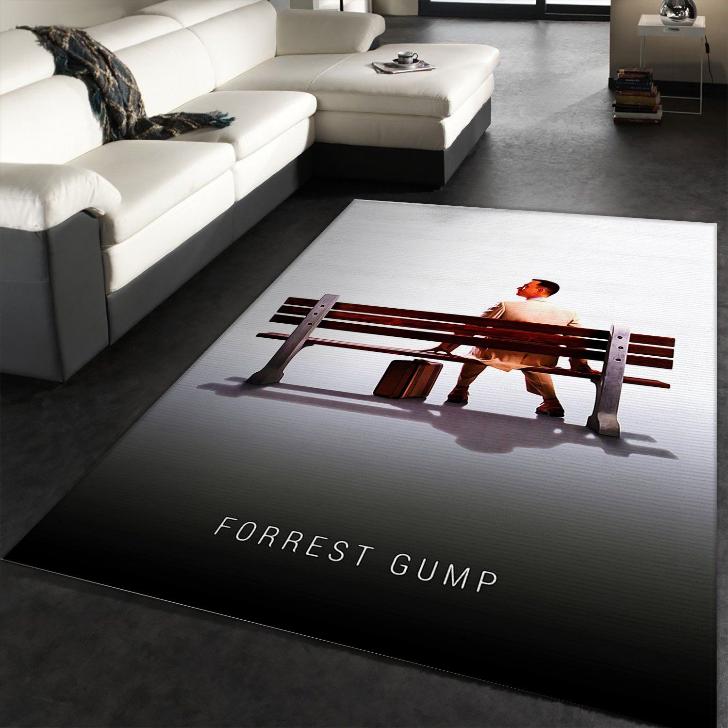 Forrest Gump Rug Art Painting Movie Rugs US Gift Decor