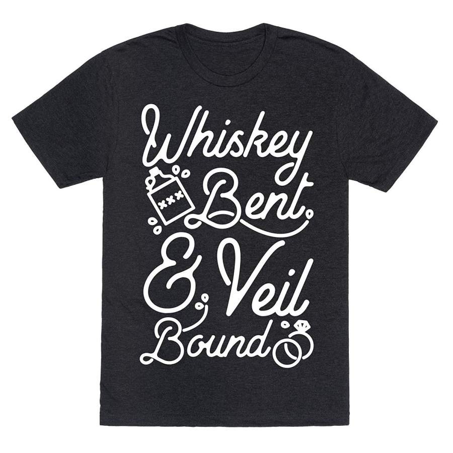 Whiskey Bent And Veil Bound Men Summer T-Shirt