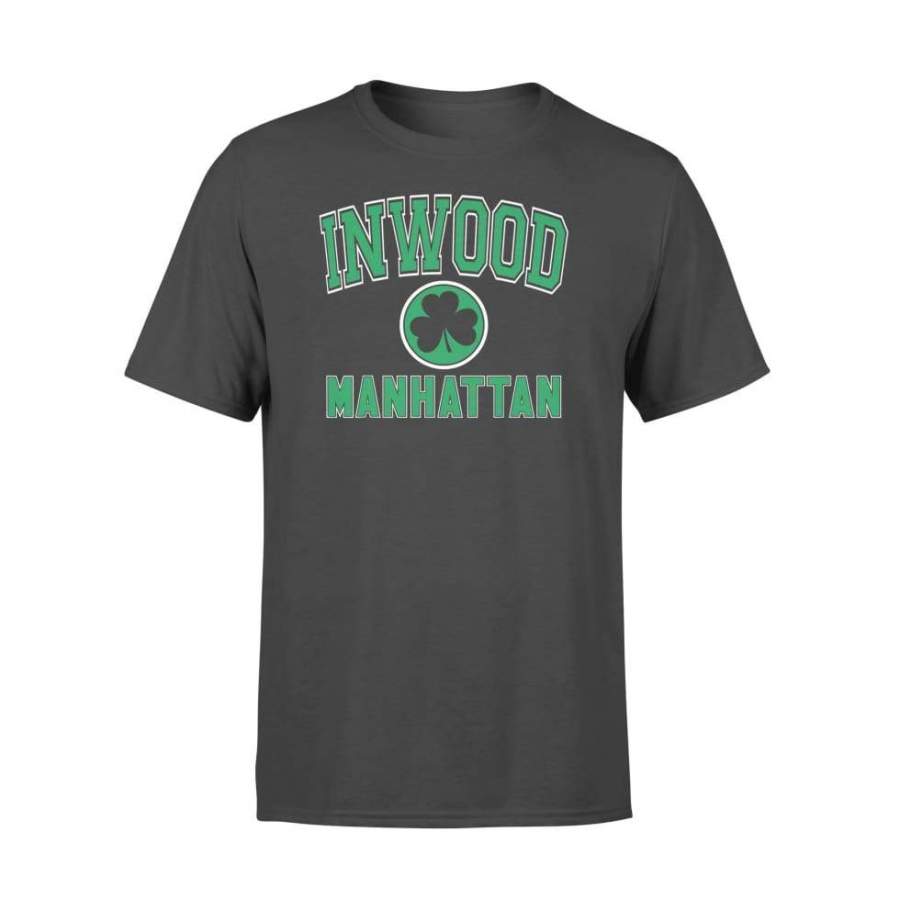 Inwood Varsity Style Irish Shamrock Green Print – Standard T-shirt