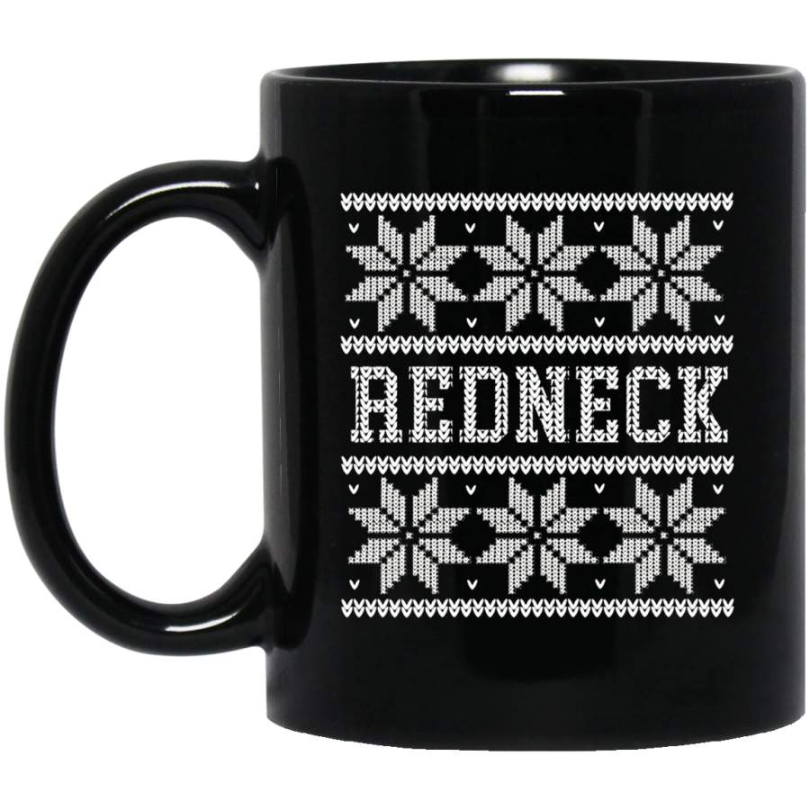 Ugly Christmas Redneck Matching Family X-MAS 11 oz 15 oz Black Mug