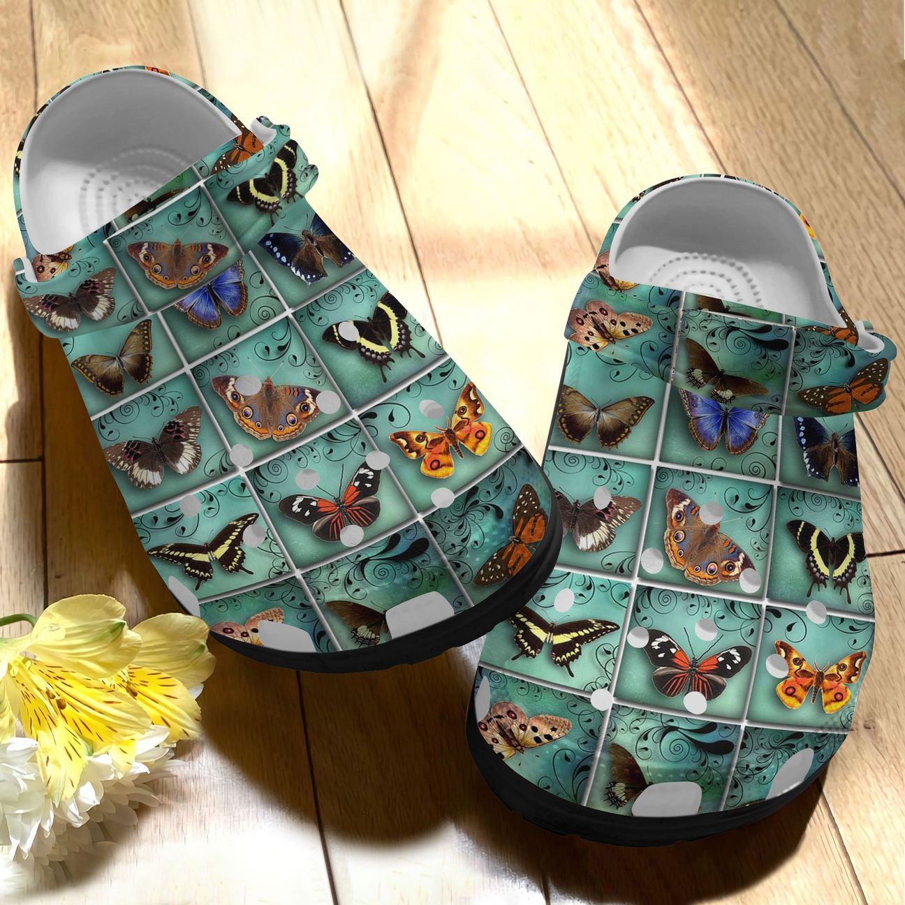 Butterfly Personalized Clog, Custom Name, Text, Color, Number Fashion Style For Women, Men, Kid, Print 3D Pattern 3