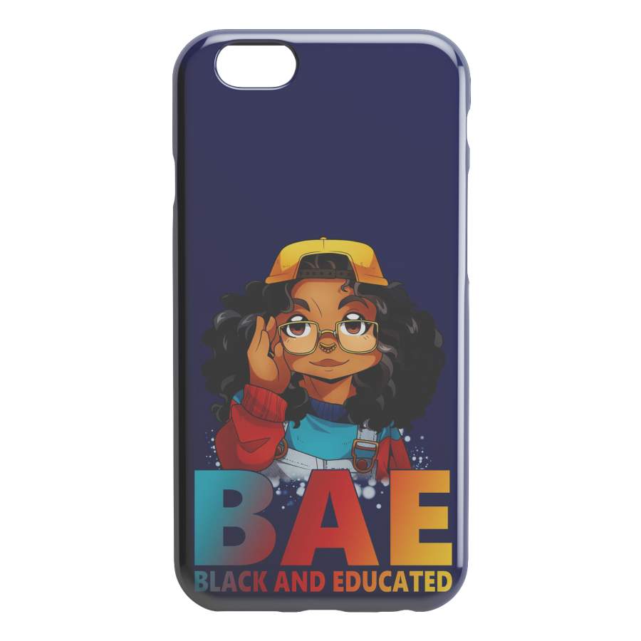 African American Black Girl Africa Melanin Cute Black Women BAE Black And Educated iPhone Case