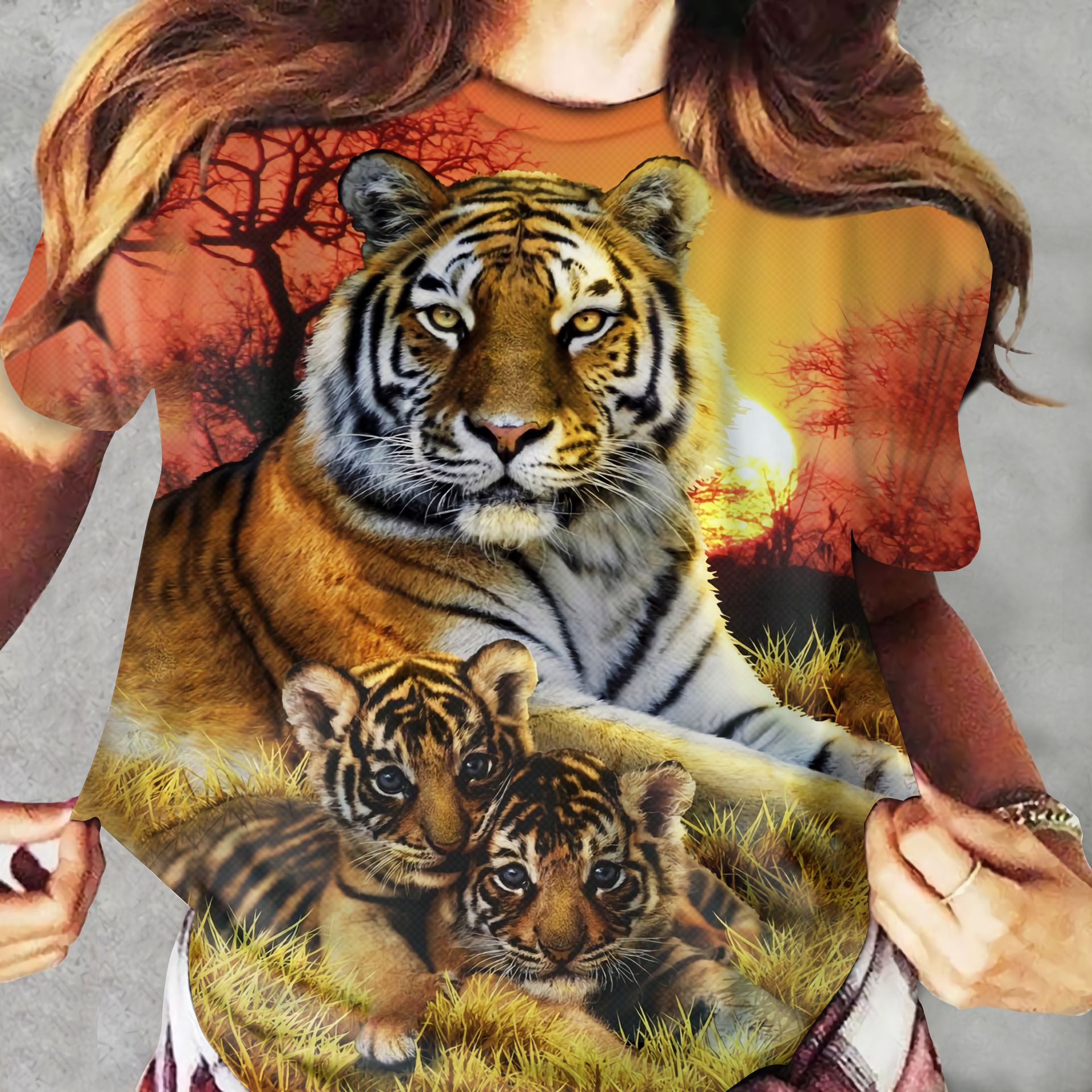 Tiger Ver08 Dadj170721Ltl Unisex 3D T-Shirt All Over Print