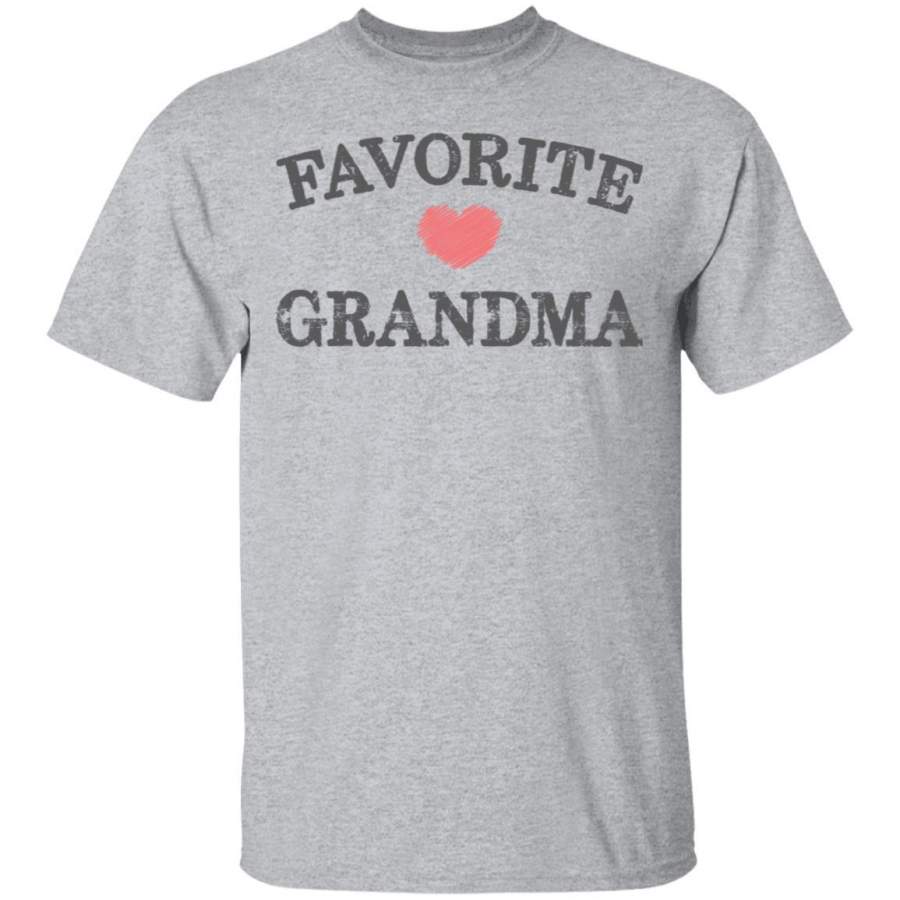 Favorite Grandma Heart Distressed Vintage shirt funny