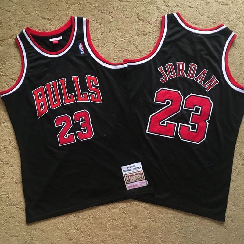 Chiacago Bulls Michael Jordan #23 NBA Classic Black Jersey