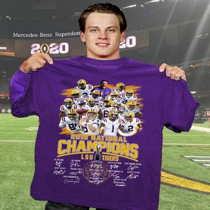 2019 National Champions Lsu Tigers Or Fighting Tigers The Football Program Represents Louisiana State University Gift For Fans Of Lsu Purple Men And Women T Shirt S-5Xl