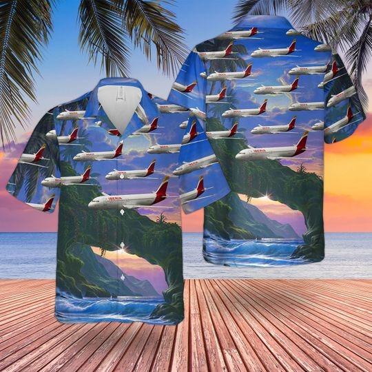 Iberia Airbus Hawaii Shirt For Men Women Adult Ha9216