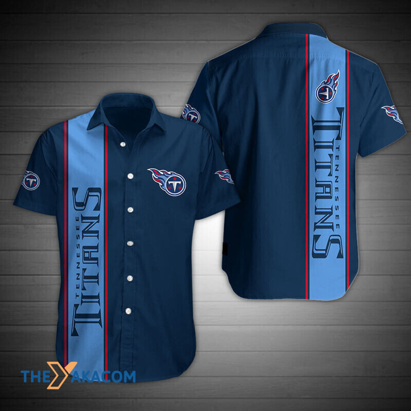 Tennessee Titans Logo For Fan Gift For Fan Short Sleeve Hawaiian Shirt