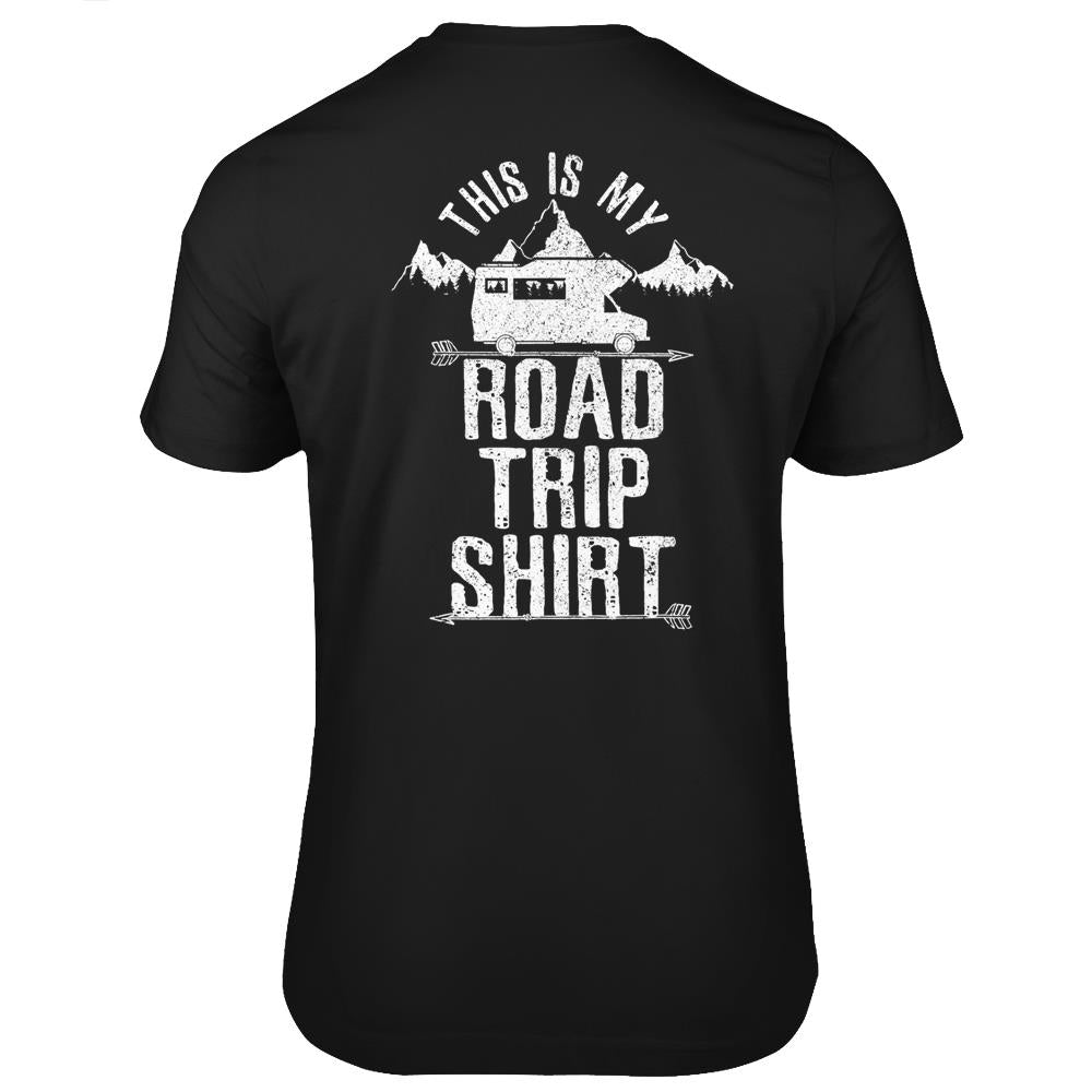 This Is My Road Trip Shirt – Rv Camping Tshirt Camper Gift T Shirts Print On Back