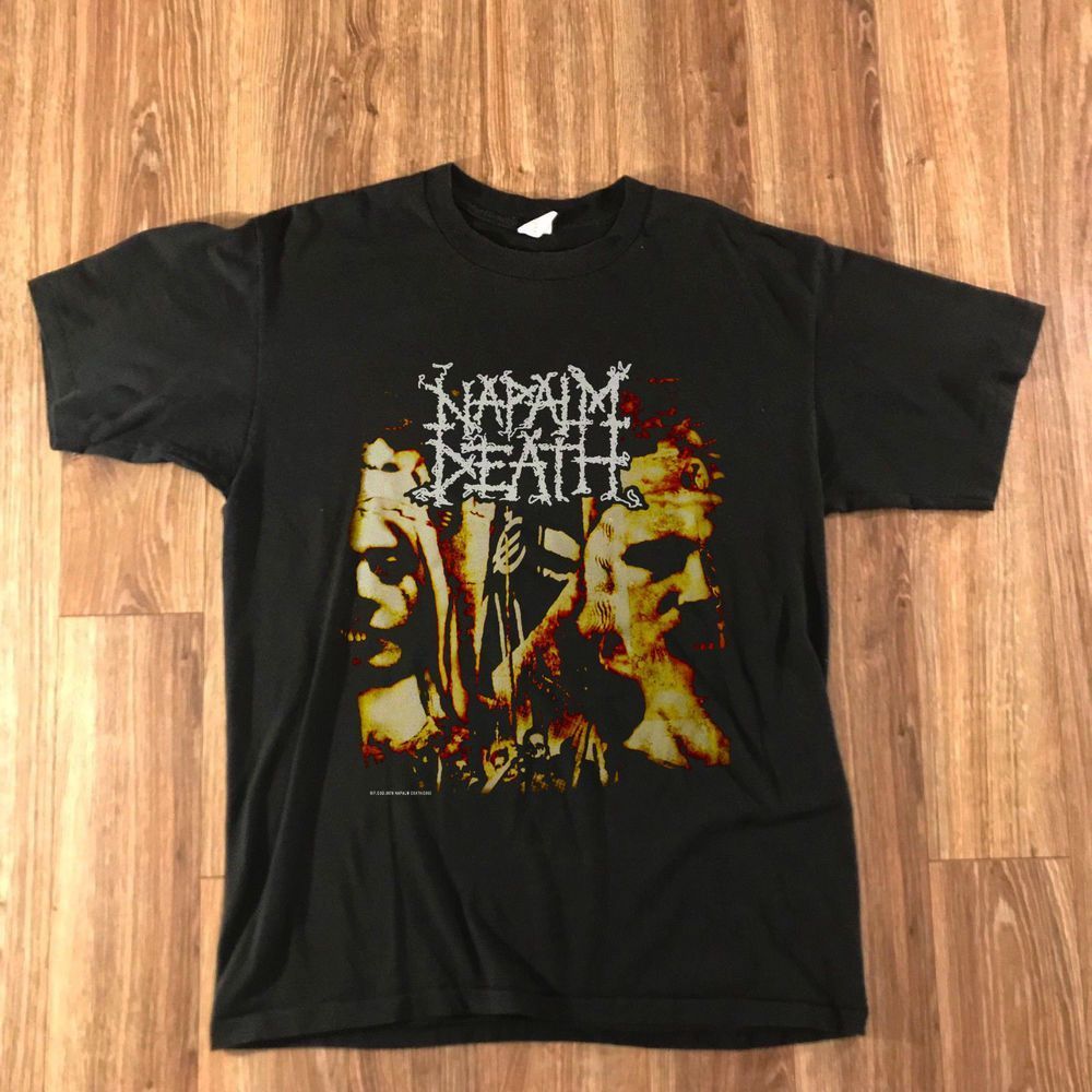 Vintage Napalm Death Unused 2003 Shirt Morbid Angle Obituary Deicide Reprint Shirt