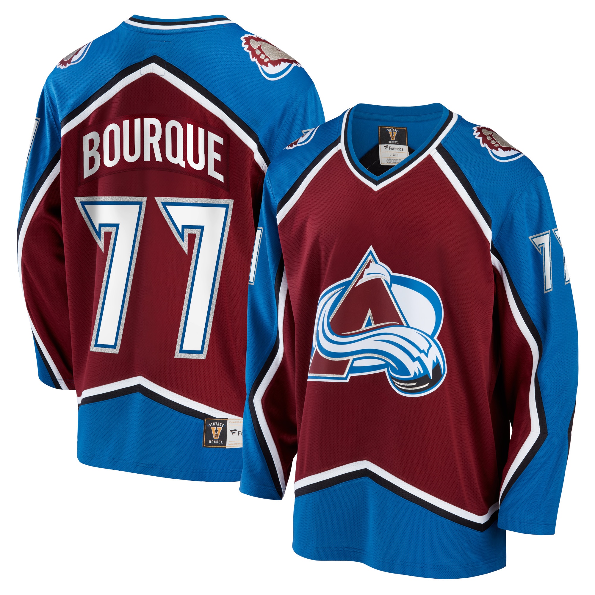 Colorado Avalanche Branded Breakaway Retired Player Jersey – Burgundy