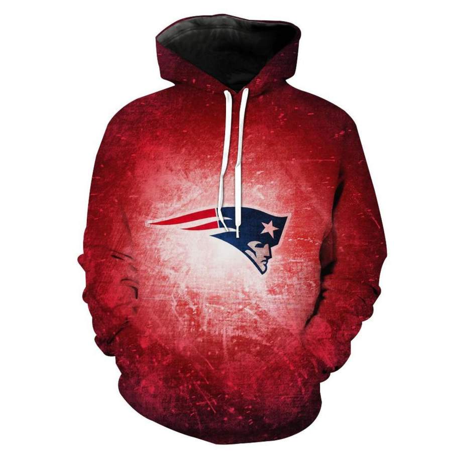 New England Patriots Hoodie 3D Style3758 All Over Printed