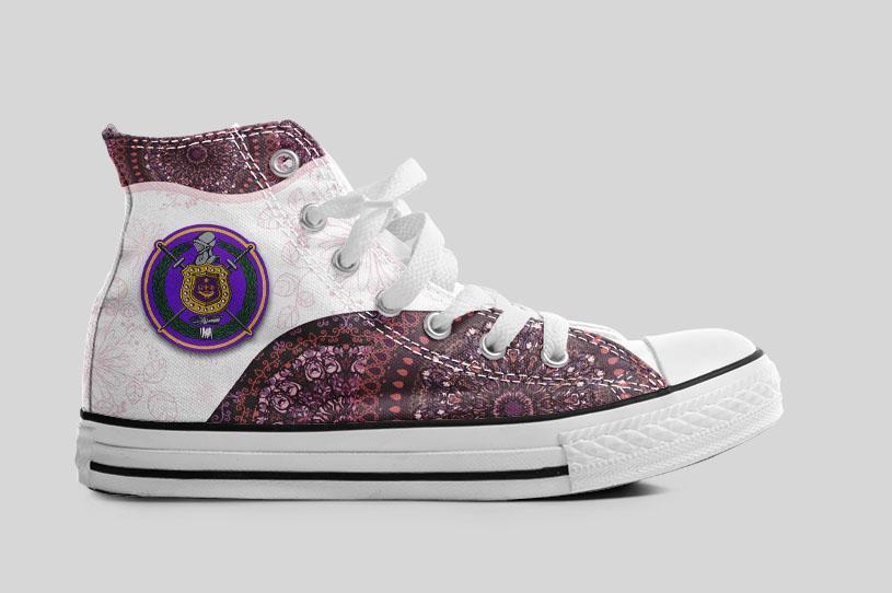 Omega Psi Phi High Top Shoes