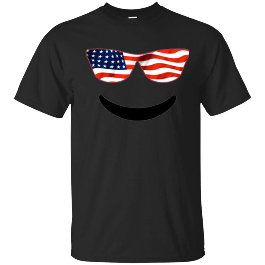 AGR Unique Emoji TShirt For Independence Day US Flag Shades