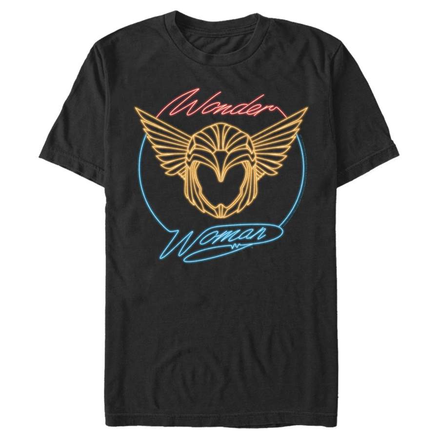 Wonder Woman 1984 Men’s Golden Neon Helmet  T-Shirt