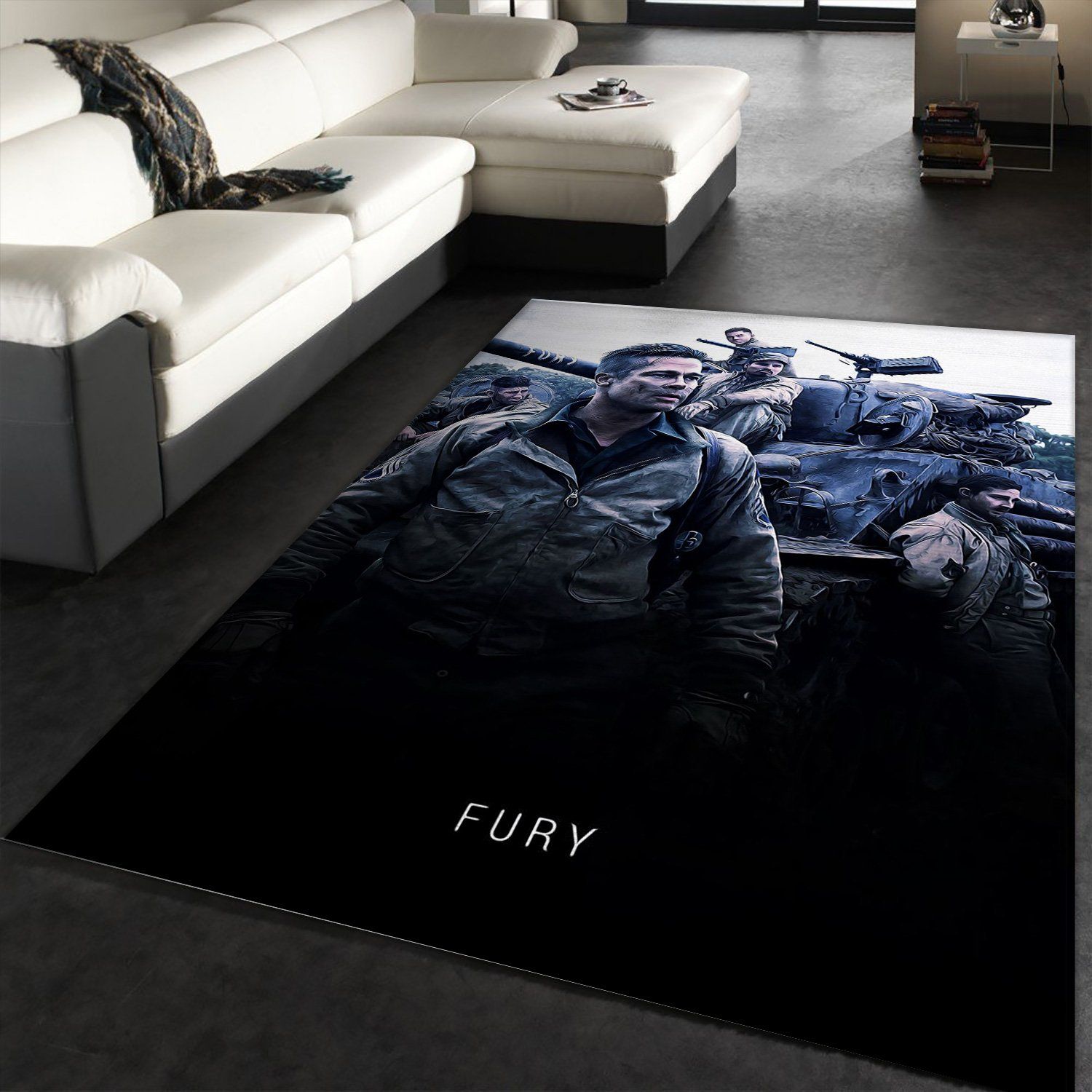 Fury Area Rug Art Painting Movie Rugs Christmas Gift US Decor