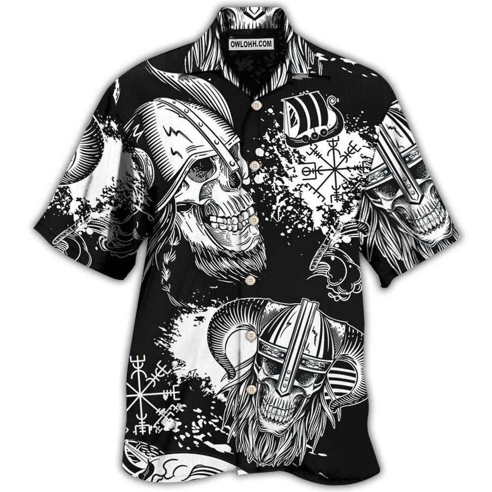 Viking Victory Life Black Style – Hawaiian Shirt  – Owl Ohh