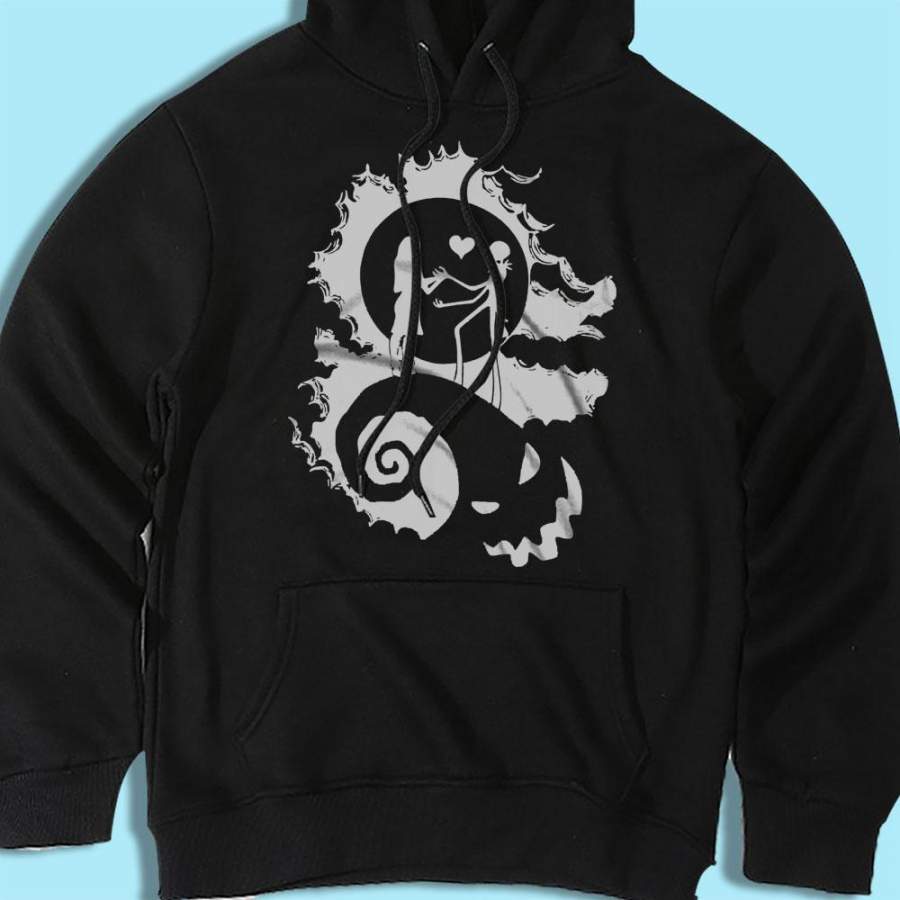 Sally And Jack Skellington Nightmare Before Christmas Men’S Hoodie