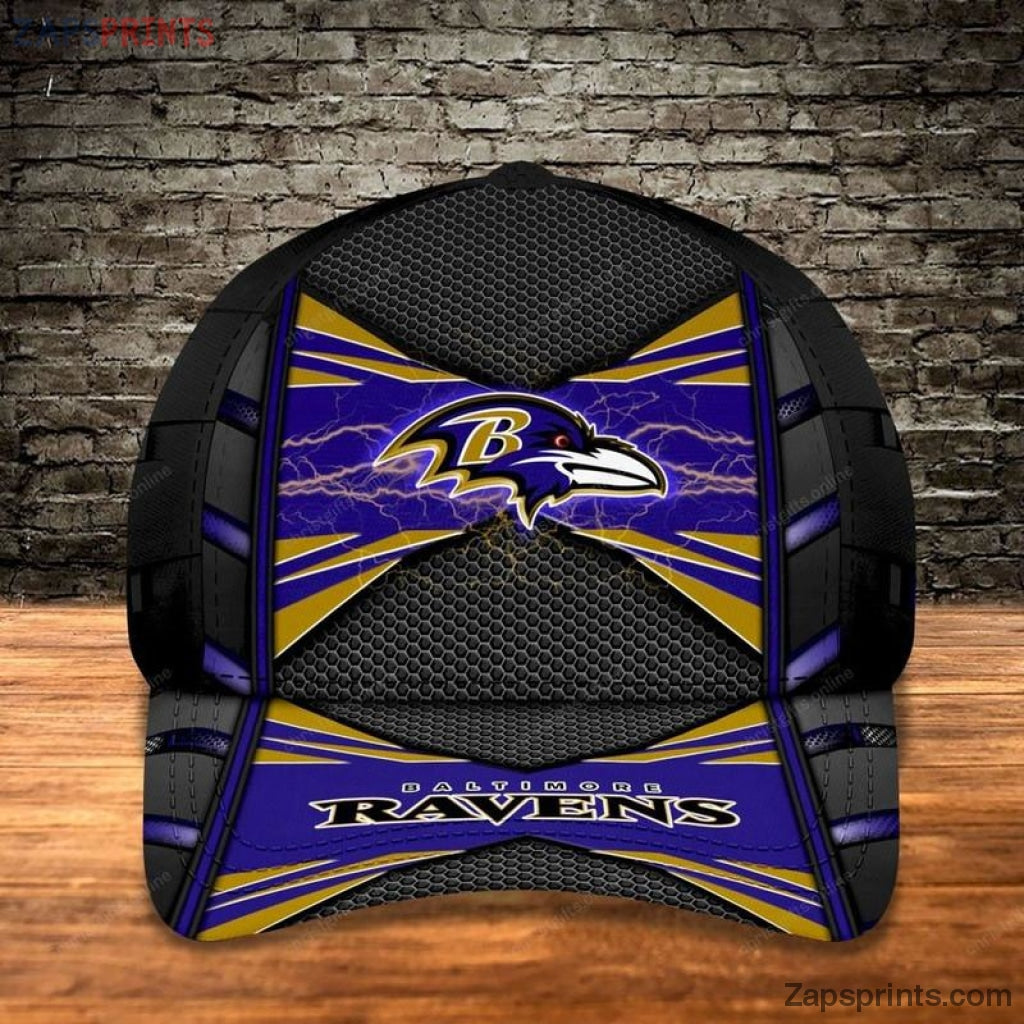 Baltimore Ravens Blue 3D Classic Cap Gift For Fan Football Lovers