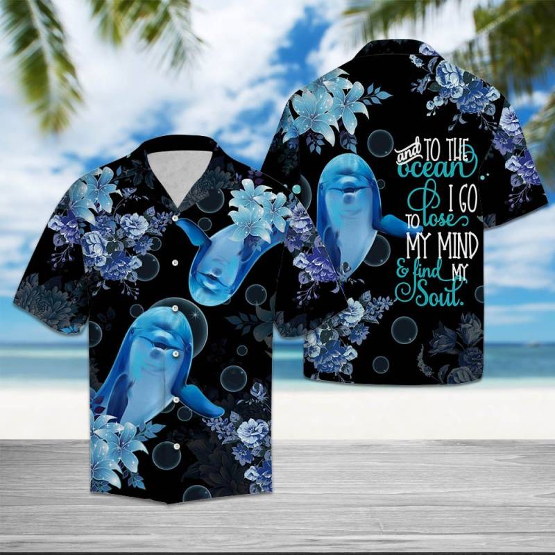 Dolphin Into The Ocean T2407 – Hawaiian Shirt