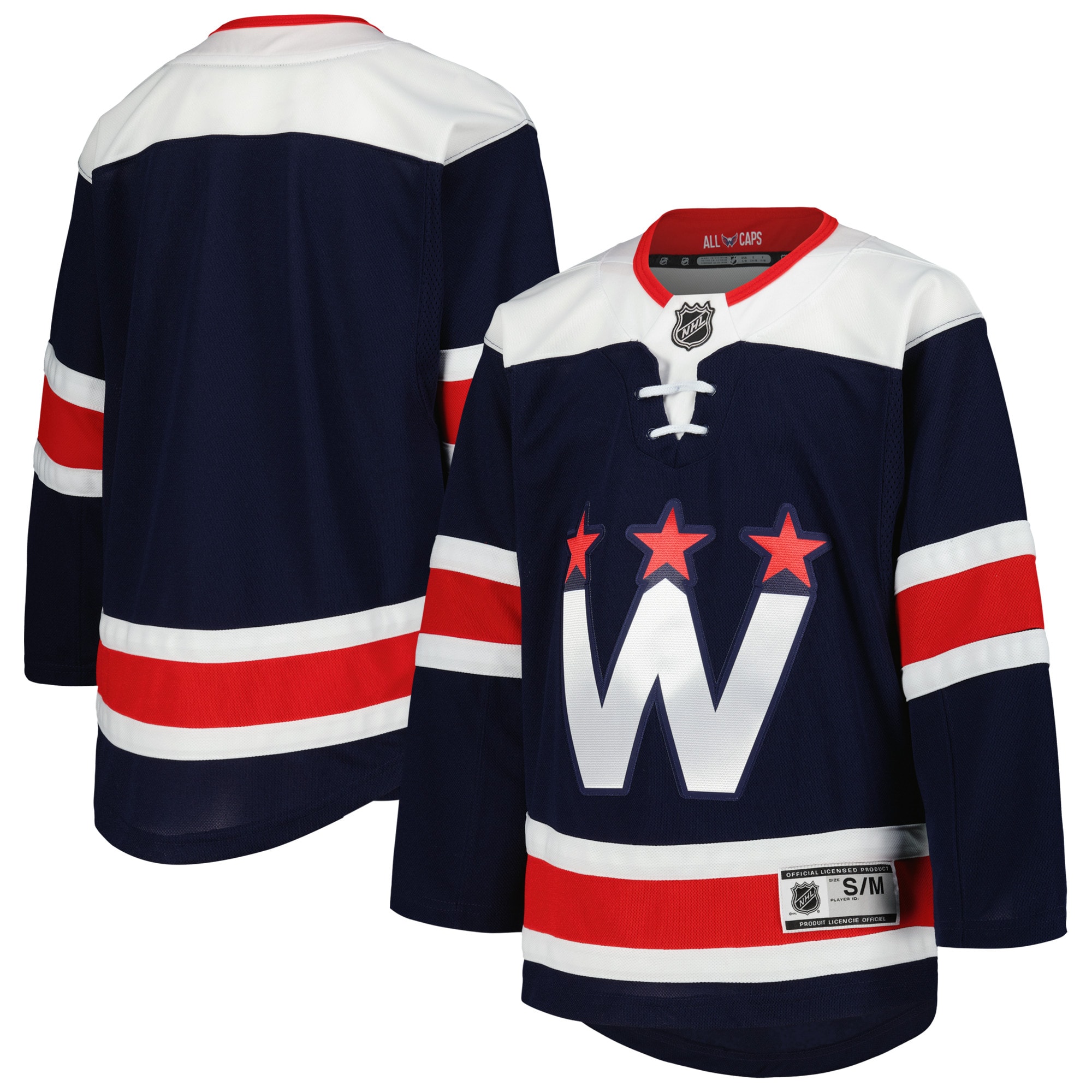 Washington Capitals Youth 2020/21 Alternate Premier Jerseys – Navy