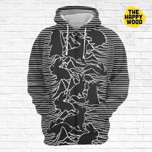 Rabbit Division All Over Print Zip Hoodie Sweatshirt