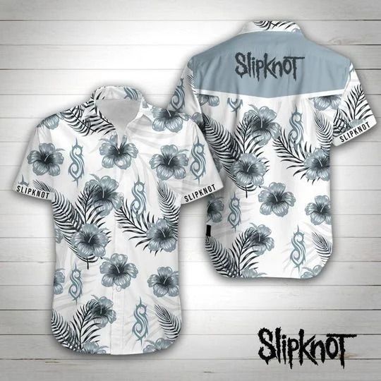 Slipknot Hawaii Graphic Print Short Sleeve Hawaii Casual Shirt Ha32808