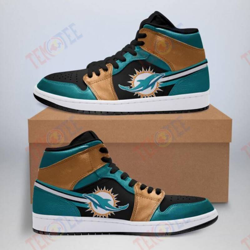 Mens Womens Miami Dolphins Jordan Sneakers Air Jordan Shoes TMT520