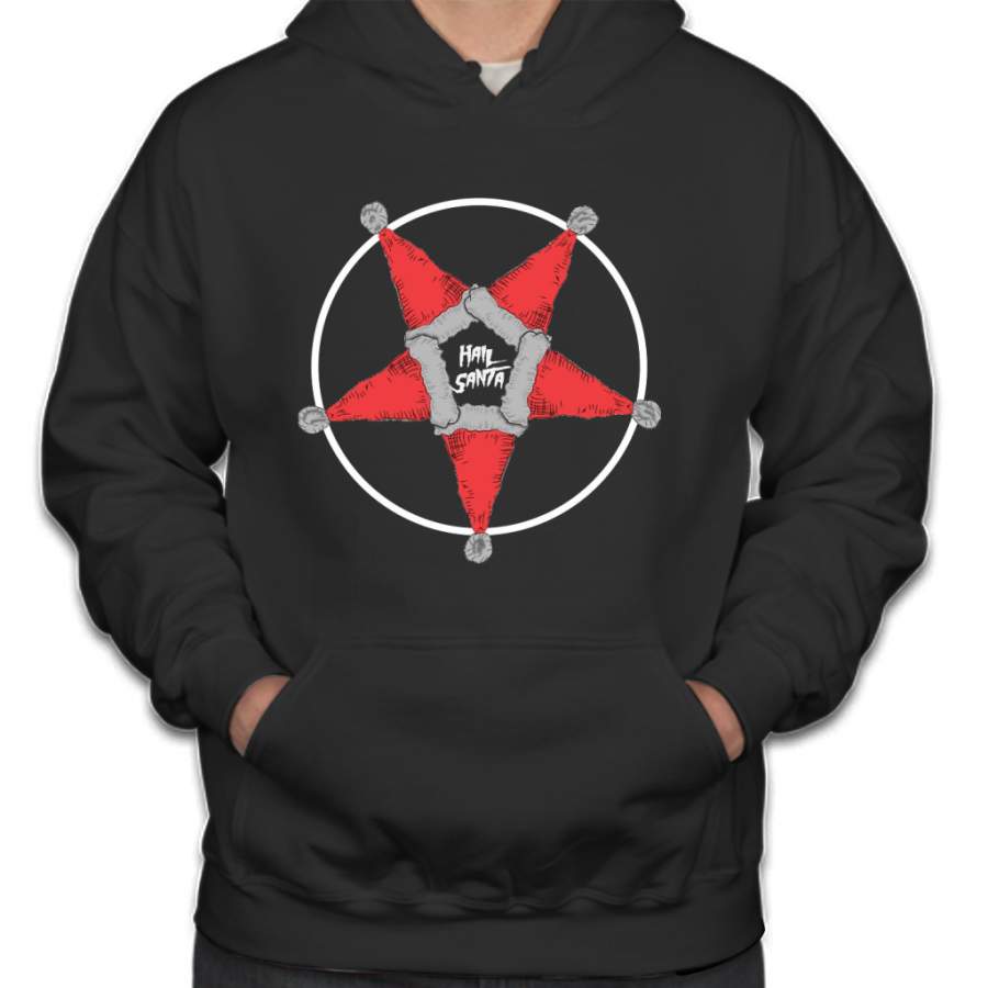 Hail Santa Christmas Pentagram Hoodie