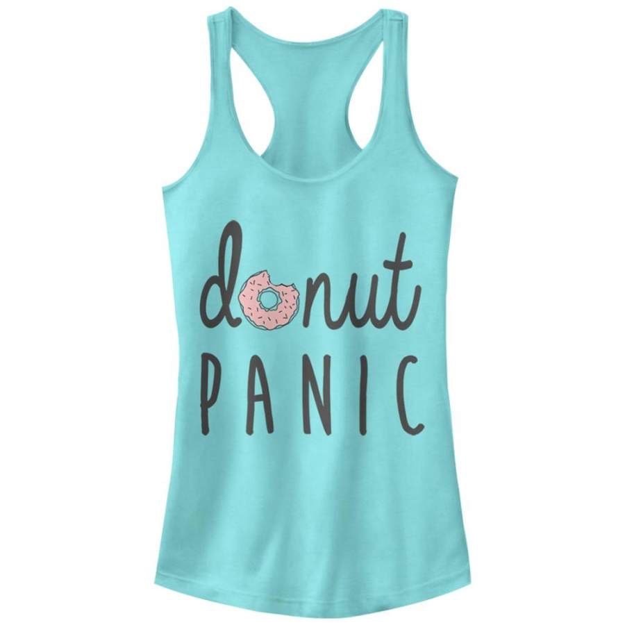 CHIN UP Junior’s Donut Panic  Racerback Tank Cancun S