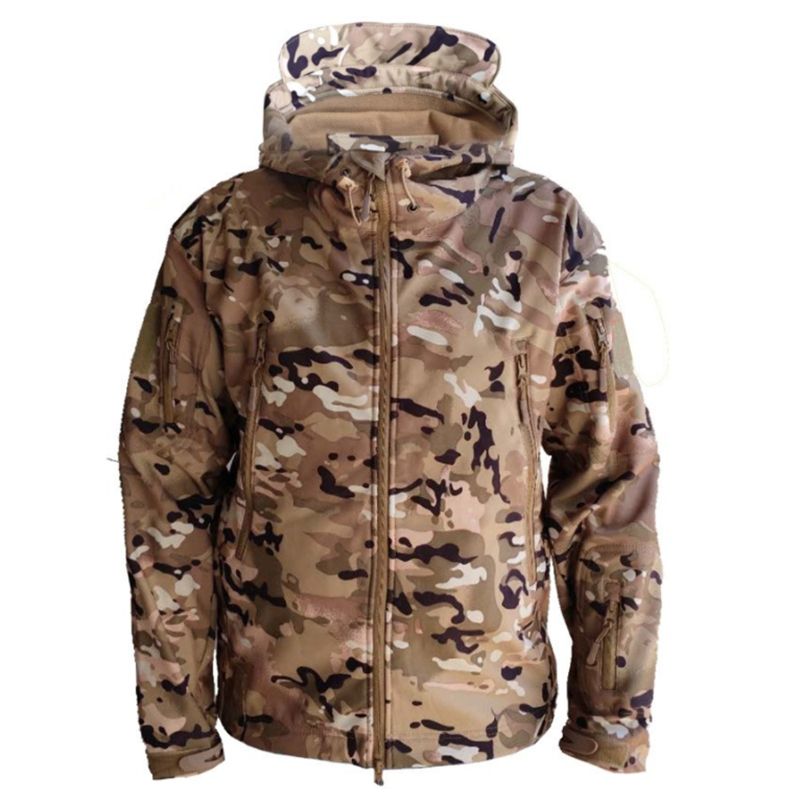 2023 Military Shark Skin Soft Shell Jackets Men Tactical Windproof Waterproof jacket men Army Combat Jackets Mens Hooded Coats alx