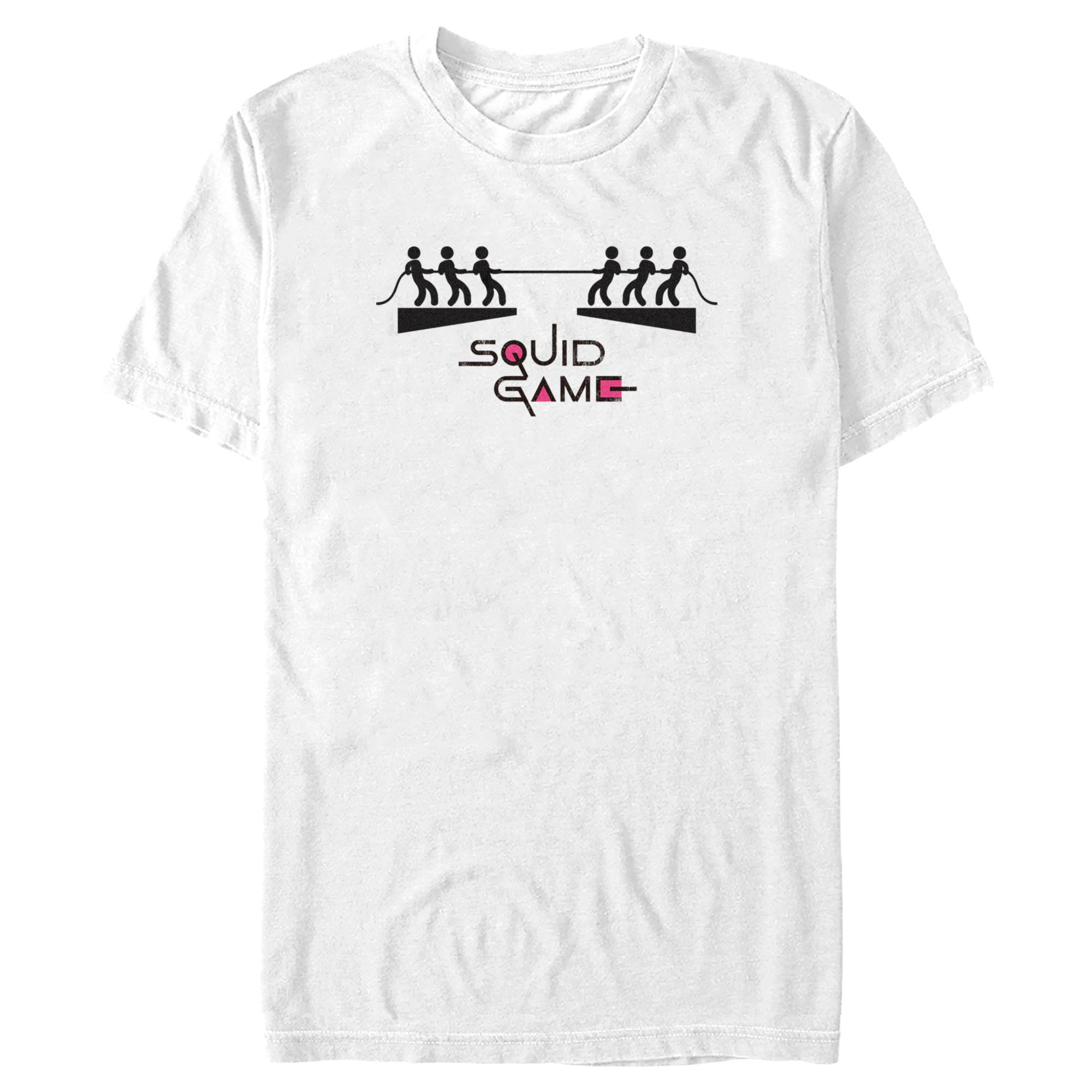 Squid Game Men’S Stick Figure Tug Of War  T-Shirt