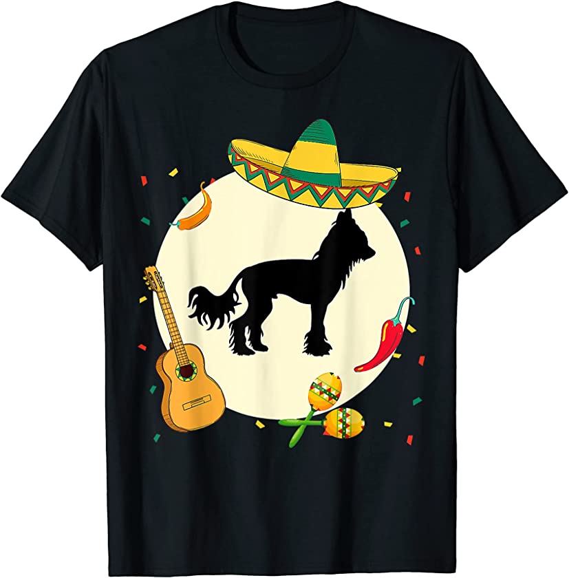 Chinese Crested Cinco de Mayo Dog Puppy Lover Mexican T-Shirt