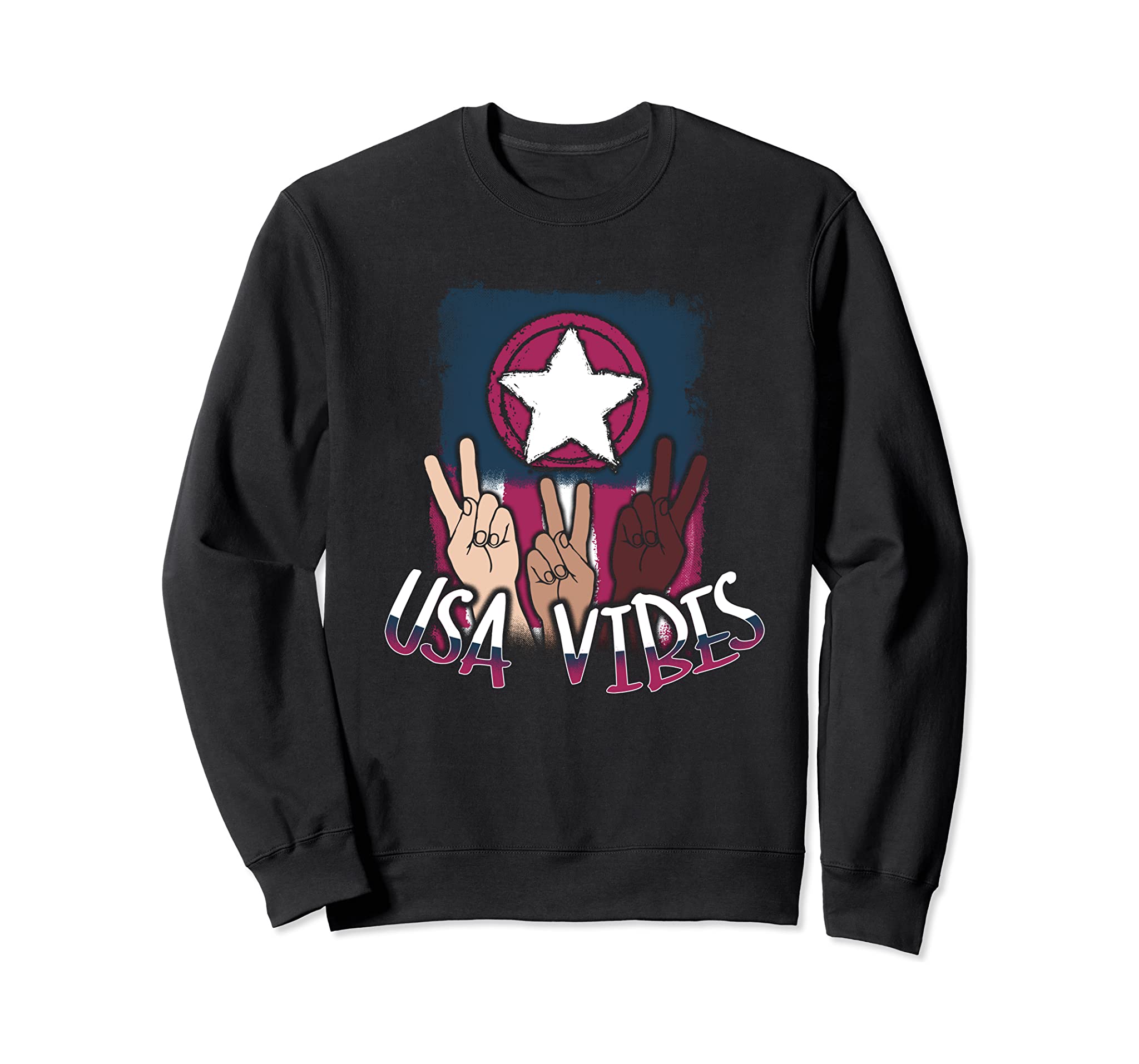 USA Vibes Independence Day July 4th Sweatshirt