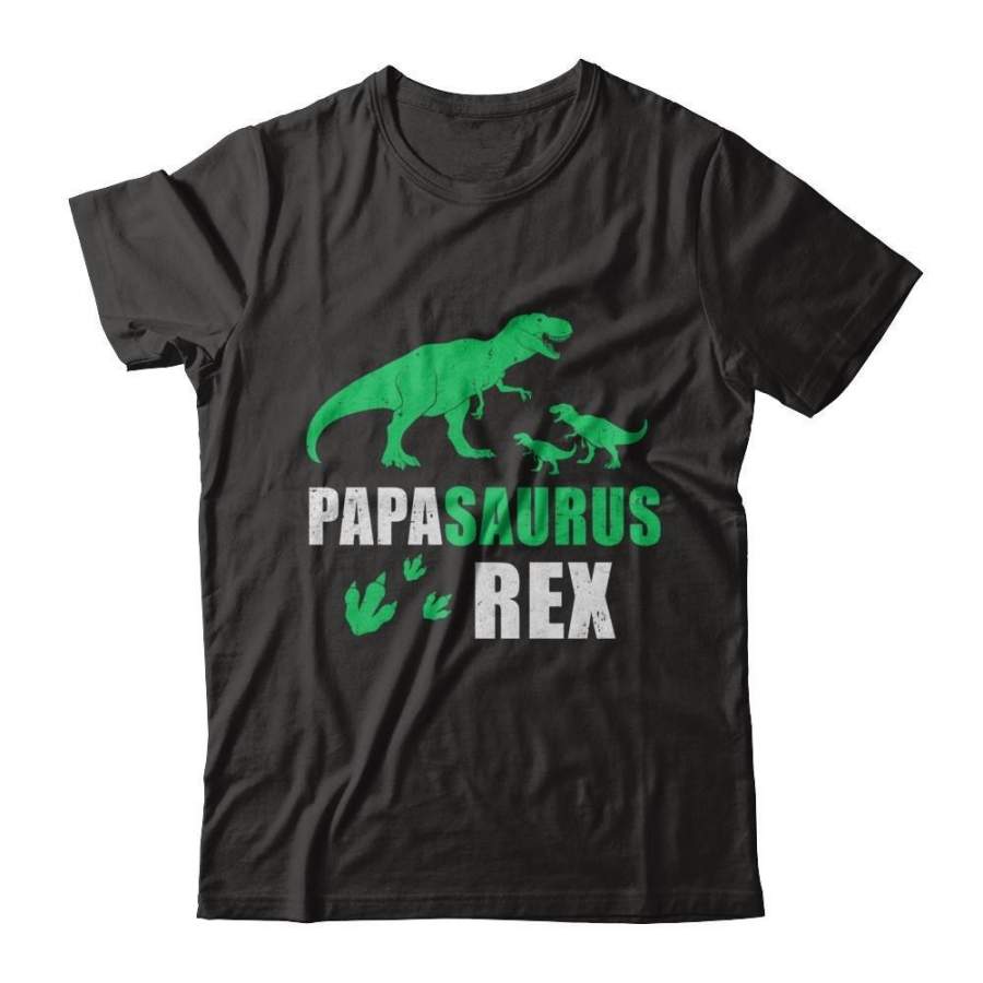 TeesNow Men’s Grandpasaurus Papa Saurus Dinosaur T-Rex Shirt Short Sleeve Tee