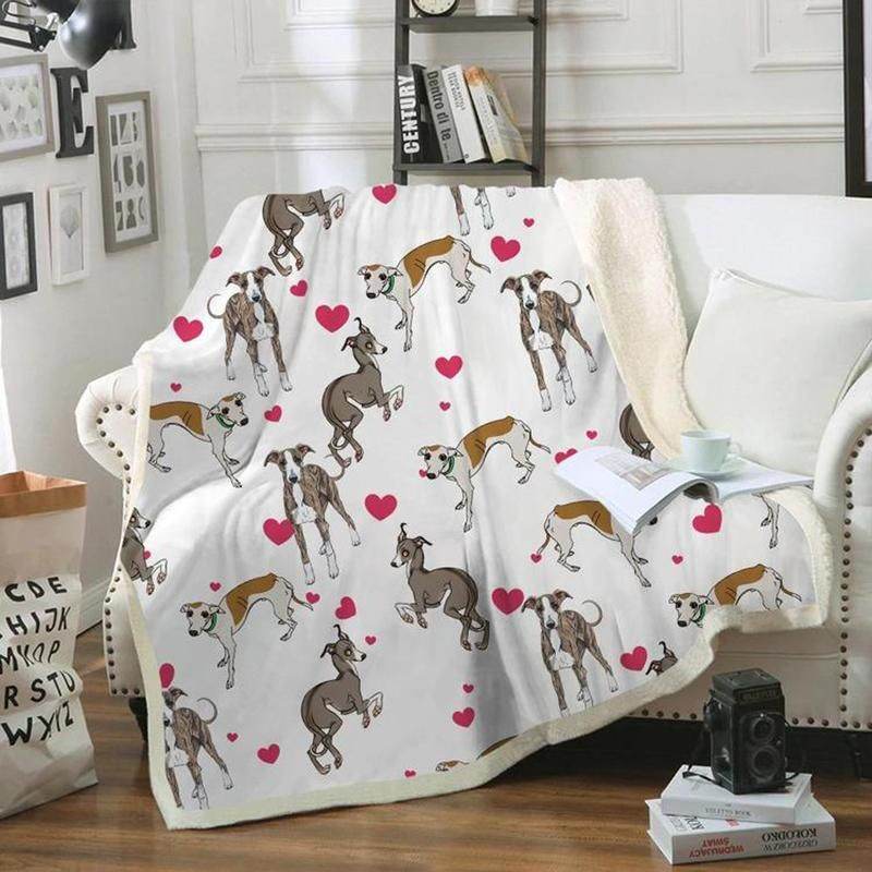 Sighthound Blanket, Christmas Gift, Dog Lover Blanket