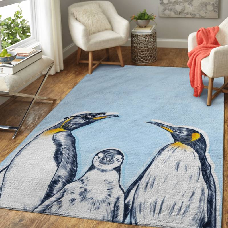 Rocking Penguins – Rocking Animals Area Rug Carpet