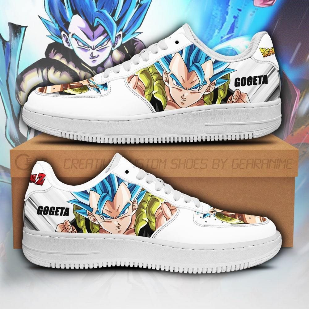 Gogeta Dragon Ball Z Air Force Shoes Sneakers Custom Anime V8