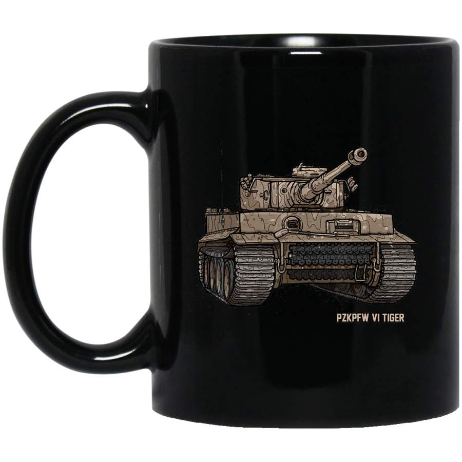 Tiger Tank PzKpfw VI WWII Army Historic Vintage Coffee Mug