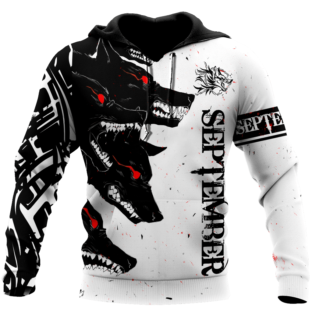 The Dark Wolf September Black And White Best 3D Printed Sublimation