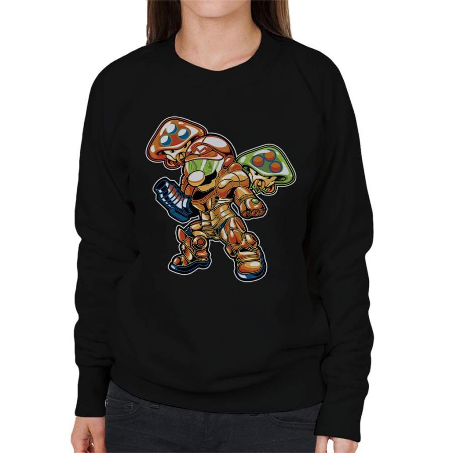 Super Mario Metroid Mashup Women’s Sweatshirt