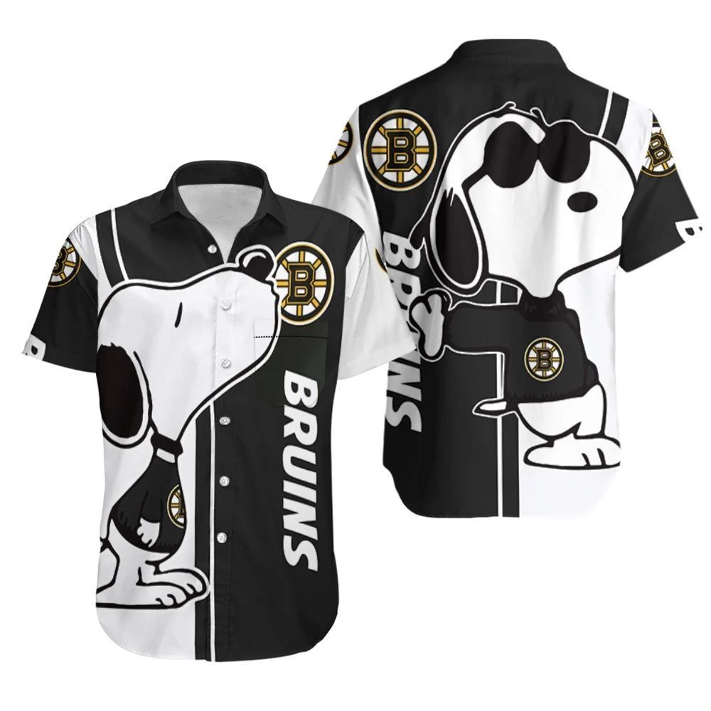 Boston Bruins Snoopy Lover 3D Printed Hawaiian Shirt Beach Set