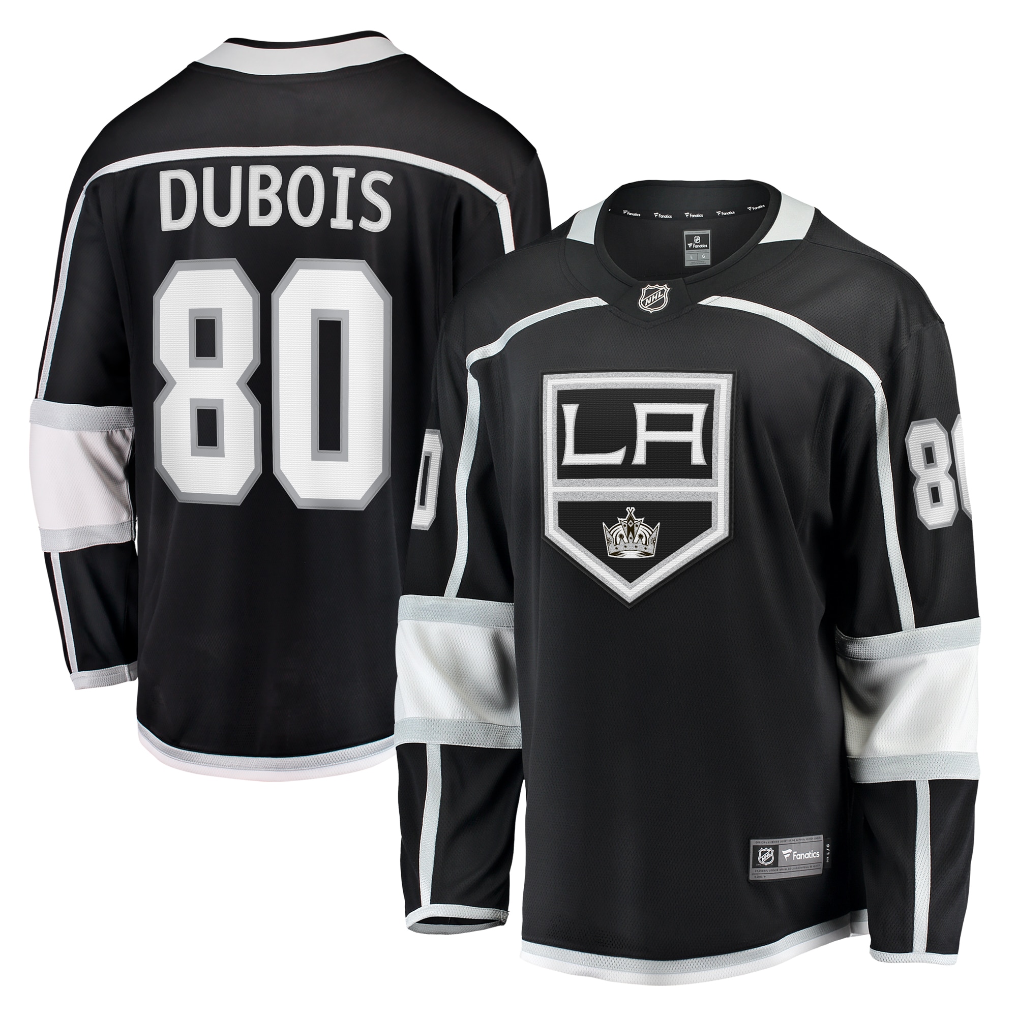 Pierre-Luc Dubois Los Angeles Kings Branded Home Breakaway Jersey – Black