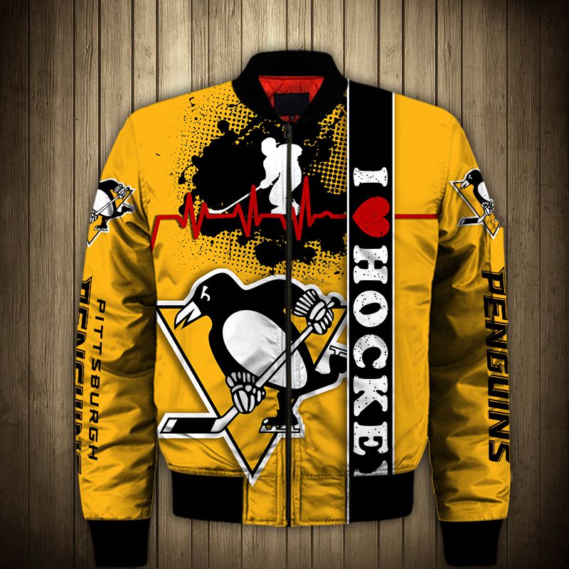 Men’S Pittsburgh Penguins Jacket 3D