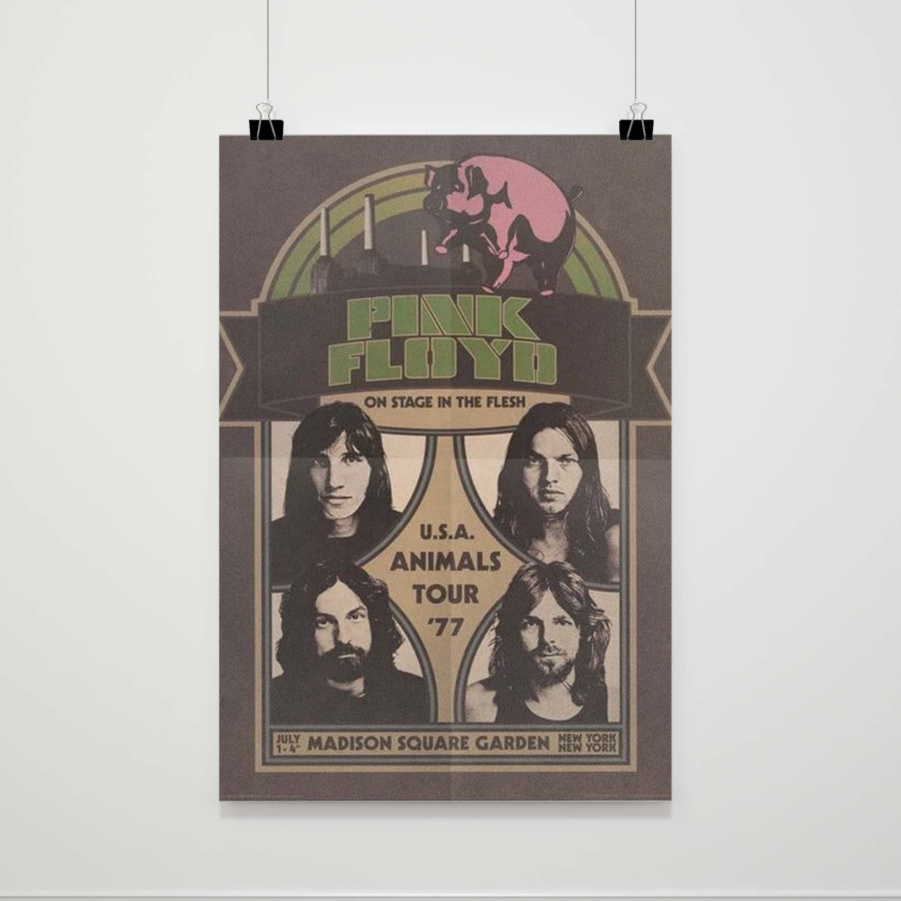 Pink Floyd Animals Tour 77 Poster