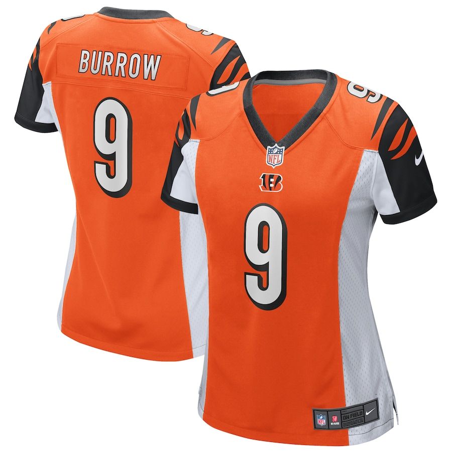 Woman Cincinnati Bengals Joe Burrow 2020 NFL Draft First Round Pick Game Jersey Gifts For Fans